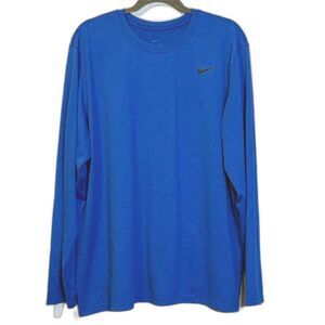 Nike Dri-Fit blue long sleeve athletic shirt XXL